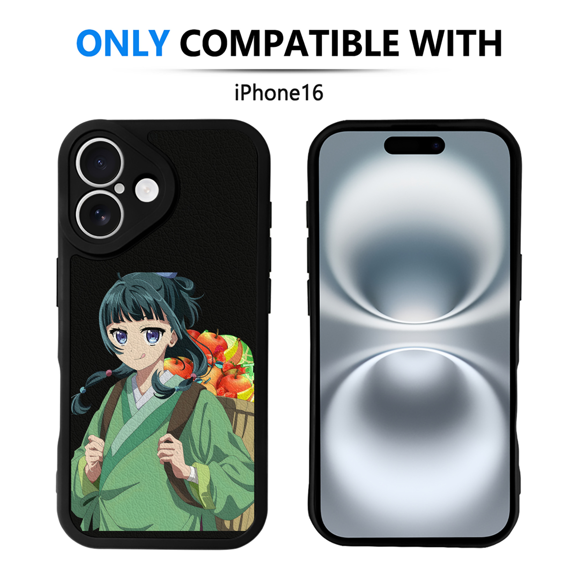 薬屋のひとりごと The Apothecary Diaries 【iPhone 16シリーズ対応】シリコンスマホケース（レザー調） 材質：シリコン